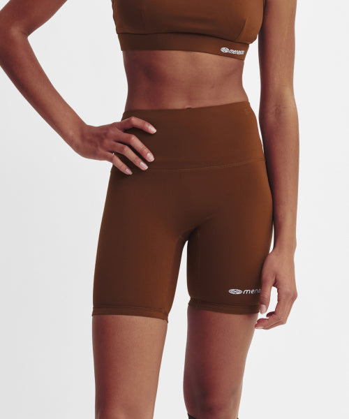 HIGH WAISTED BIKER LEGGINGS - 4 COLORS BROWN
