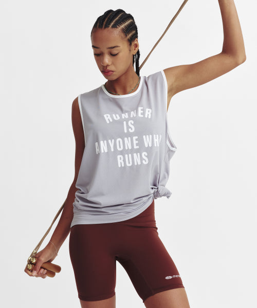 MESH RUNNER CLUB SLEEVELESS TOP - 5 COLORS GREY