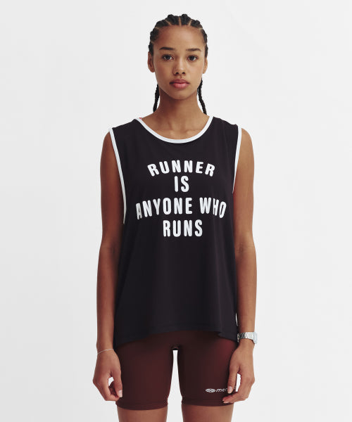 MESH RUNNER CLUB SLEEVELESS TOP - 5 COLORS BLACK