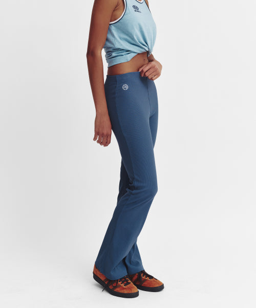 MOVE FIT BOOTCUT RIBBED PANTS - 3 COLORS BLUE