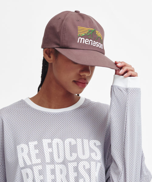 MOUNTAIN LOGO COTTON CAP - 2 COLORS BROWN