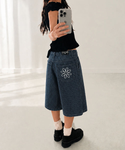 TEE STRIPE PANTS NAVY