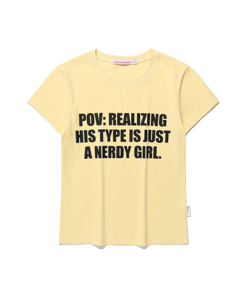 VOIX POV LOGO TEE - 6 COLORS YELLOW