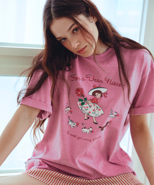 PIGMENT SHORT SLEEVE TEE - 6 COLORS ROSE