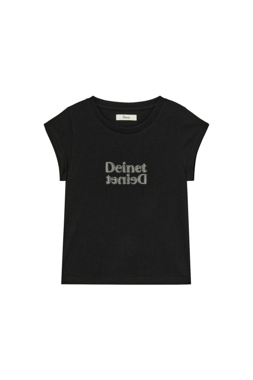 BRUSHED STITCH POINT PETIT T SHIRT - 3 COLORS BLACK