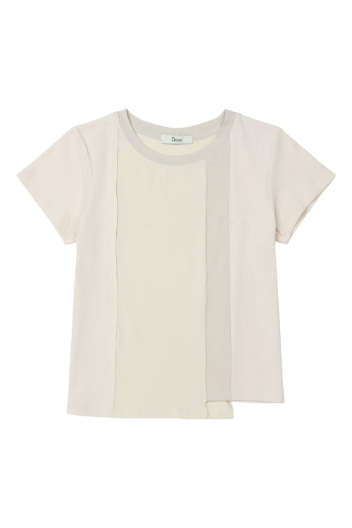 CONTRAST T SHIRT - 3 COLORS BEIGE