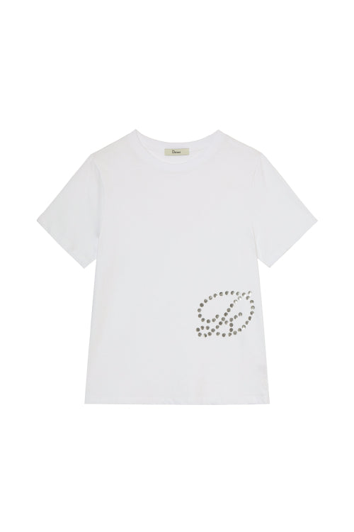 DOT D LOGO T SHIRT - 4 COLORS WHITE