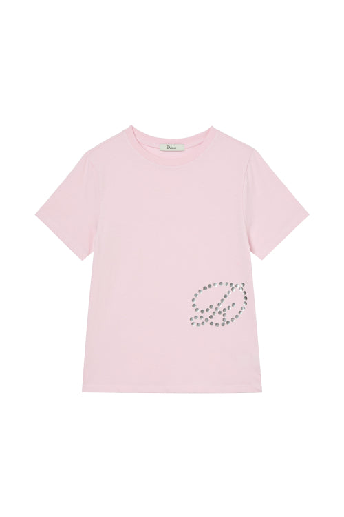 DOT D LOGO T SHIRT - 4 COLORS PINK