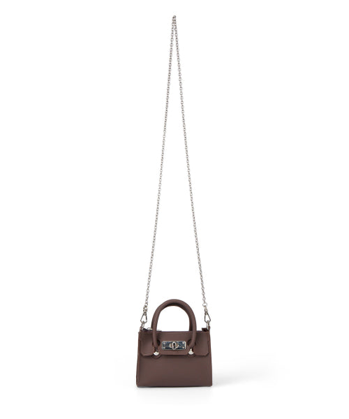 JELLY CHAIN MINI BAG - 5 COLORS BROWN