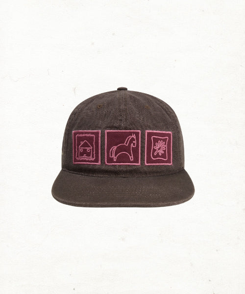 DD HORSE GALLERY CAP - 2 COLORS BROWN