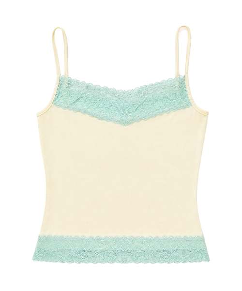 DOUBLE LACE TOP - 3 COLORS LEMON