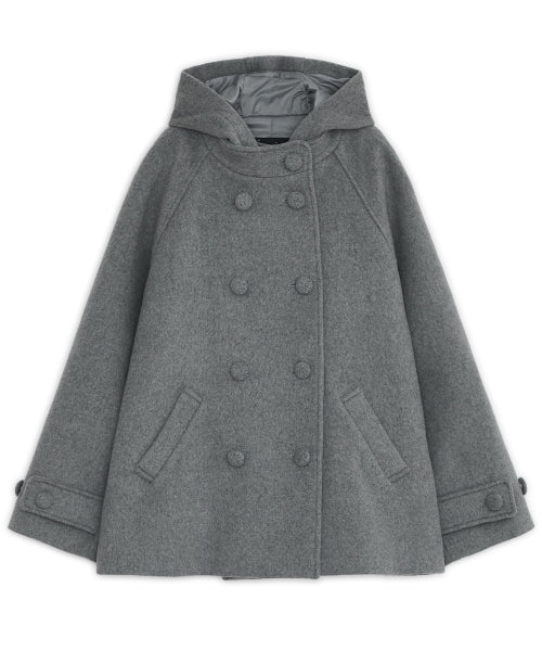 HOOD HALF COAT GREY