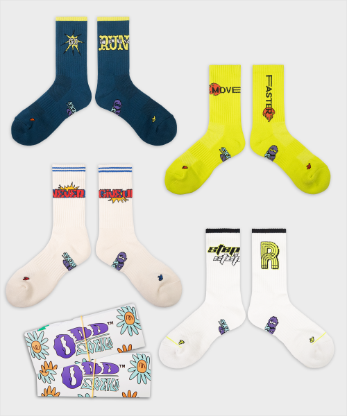 2-PACK CUSHIONING RUNNING CREW SOCKS C AS SHOWN