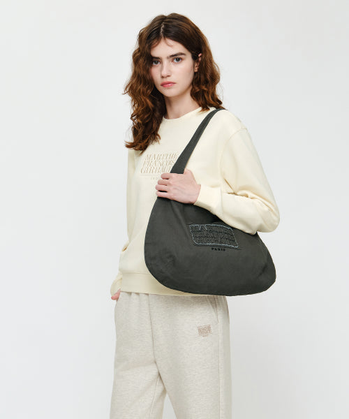 CLASSIC LOGO ROUND ONE SHOULDER BAG - 2 COLORS CHARCOAL
