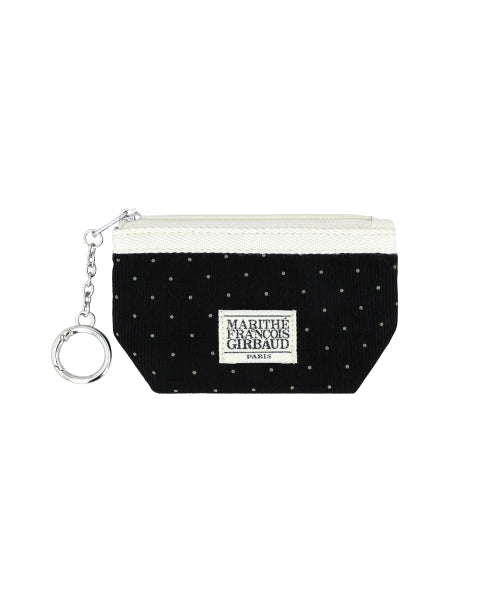 MINI CORDUROY POUCH KEYRING - 3 COLORS BLACK