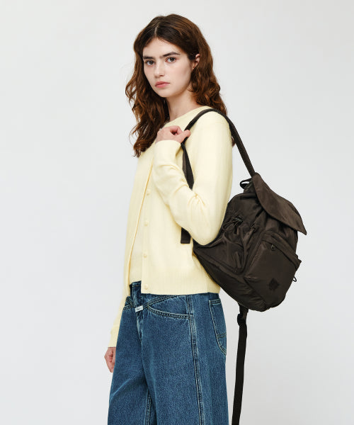 CLASSIC LOGO FLAP BACKPACK - 2 COLORS BROWN