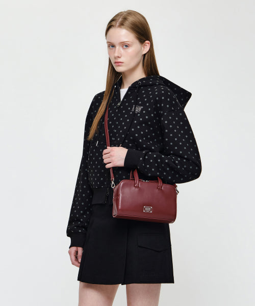 CLASSIC LOGO SQUARE CROSS BAG - 3 COLORS BURGUNDY