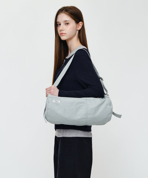 BIG CROSSBODY DUFFLE BAG - 3 COLORS LIGHT GREY
