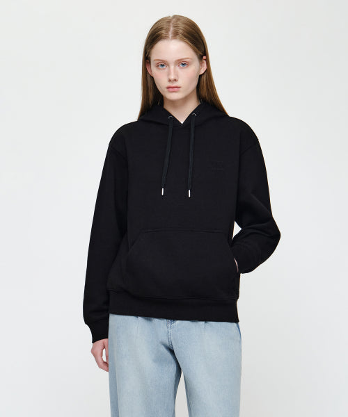 SMALL CLASSIC LOGO EMBROIDERY HOODIE - 4 COLORS BLACK