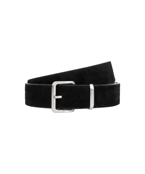 W SUEDE BELT BLACK