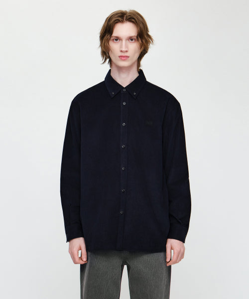 MICRO CLASSIC LOGO CORDUROY SHIRT - 2 COLORS NAVY