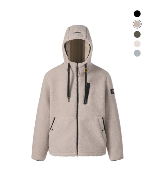 COSTONI HOOD FLEECE JACKET #高允真同款! - 5 COLORS MOURNING BEIGE