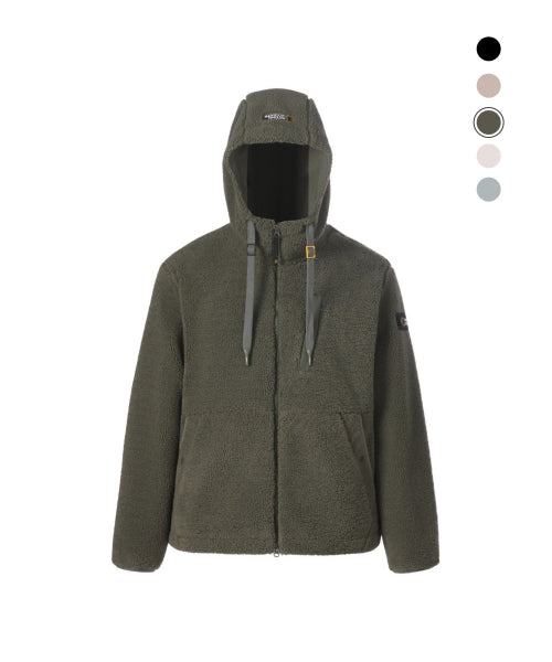 COSTONI HOOD FLEECE JACKET #高允真同款! - 5 COLORS OLIVE GREEN