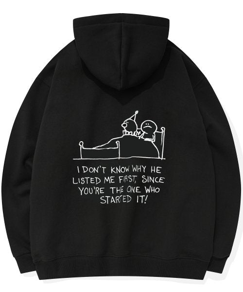 MMM HOOD HEAVY OVERFIT - 3 COLORS BLACK