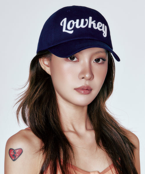 SCRIPT BALL CAP - 5 COLORS NAVY