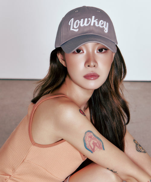 SCRIPT BALL CAP - 5 COLORS GRAY