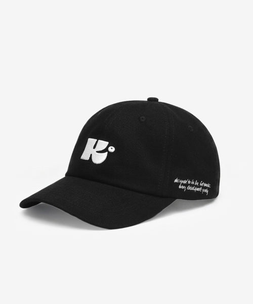 MONOGRAM BALL CAP - 5 COLORS BLACK