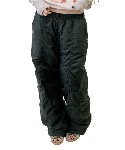 PADDED WIDE PANTS - 3 COLORS BLACK