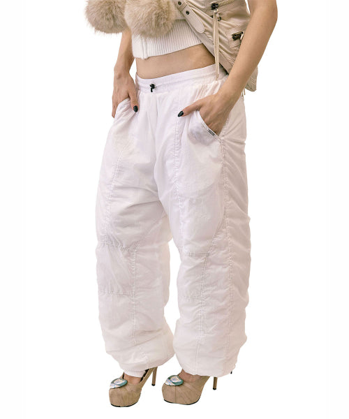 PADDED WIDE PANTS - 3 COLORS WHITE