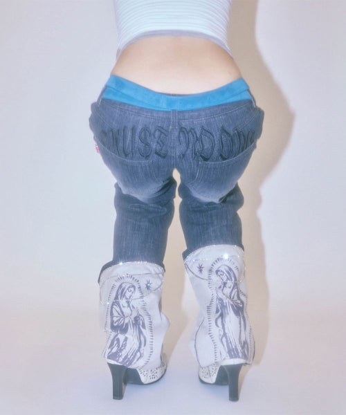 FAITHLESS JEANS ASHED BLUE