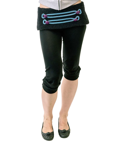 JERSEY CAPRI PANTS - 4 COLORS BLACK
