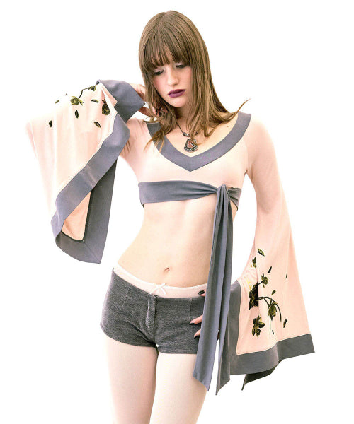 ZEN KIMONO TOP SAGE - 3 COLORS PINK