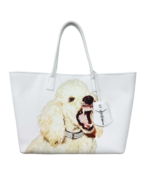 UNHOLY PAWS MARKET TOTE BAG WHITE