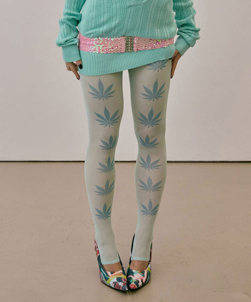 STONER GIRL TIGHTS PALE - 4 COLORS MINT