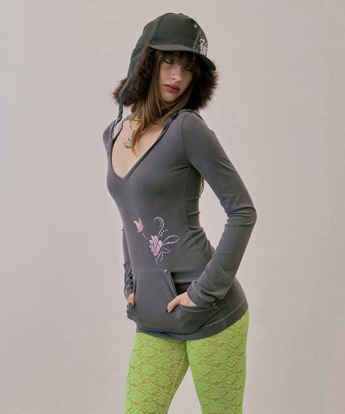 GIRL FROM EAST TEE - 3 COLORS CHARCOAL