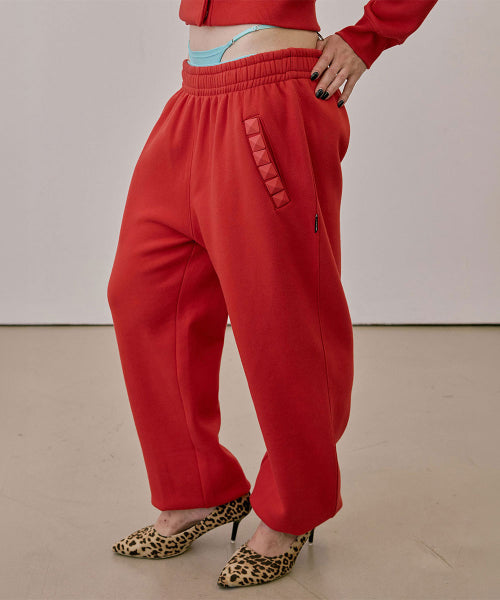 NAPOLEON STUD SWEATPANTS - 6 COLORS RED
