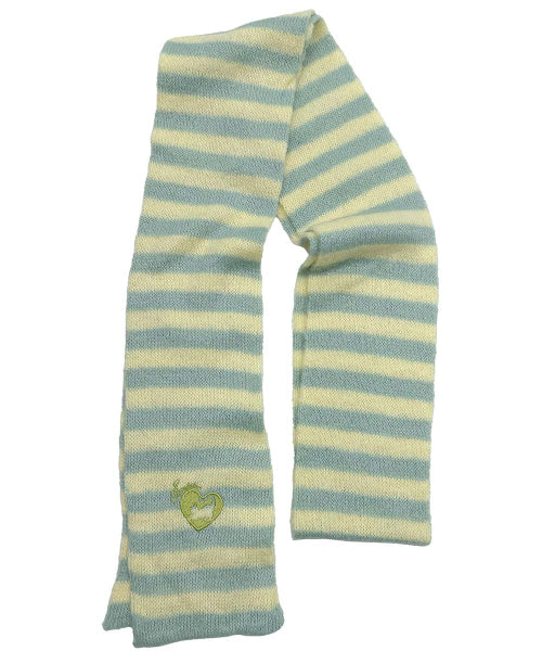 MOHAIR BLEND STRIPE SCARF - 3 COLORS MINT