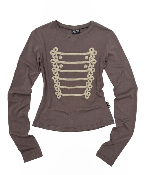 NAPOLEON LONG SLEEVE TEE - 4 COLORS BROWN
