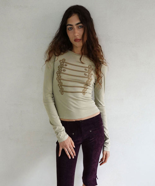 NAPOLEON LONG SLEEVE TEE - 4 COLORS KHAKI