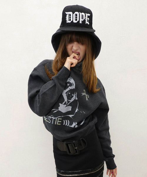 BESTIE HOODIE - 2 COLORS CHARCOAL