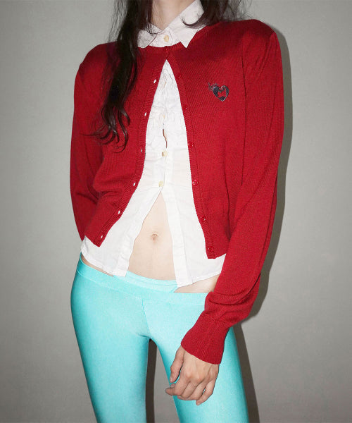 SWEET KITTY BASIC CARDIGAN TURQUOISE - 4 COLORS RED
