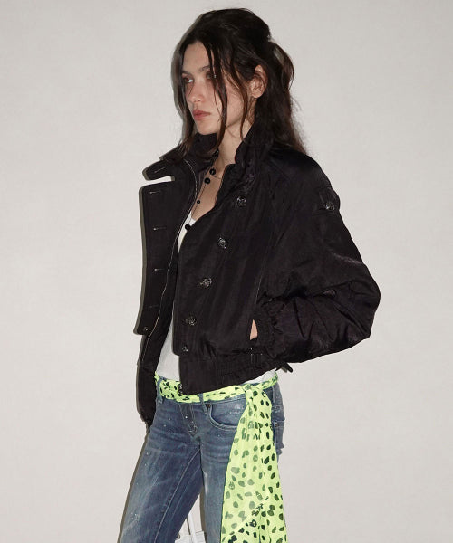 NAPOLEON BOMBER JACKET - 4 COLORS BLACK