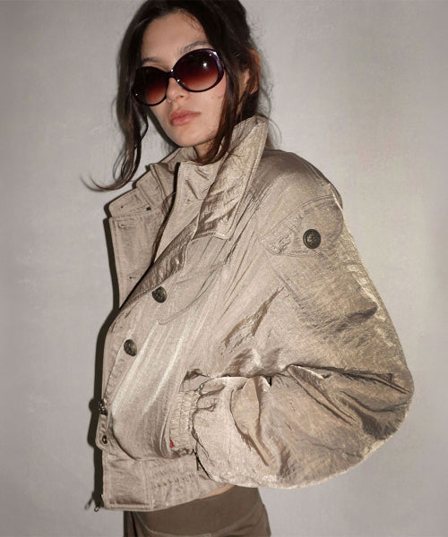 NAPOLEON BOMBER JACKET - 4 COLORS BEIGE
