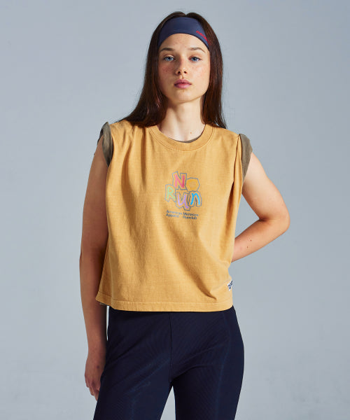 MNS X AMERICAN APPAREL NO RUN SLEEVELESS (OVER-FIT) - 4 COLORS MUSTARD