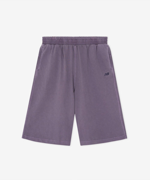 ESCAPE DYED BERMUDA SWEAT SHORTS - 2 COLORS PURPLE