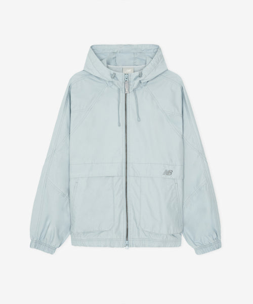 WOMEN ALLDAY WASHED HOODED WINDBREAKER - 2 COLORS D/BLUE